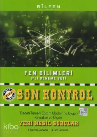 Bilfen Yayınları 8. Sınıf LGS Fen Bilimleri Son Kontrol 8 li Deneme Seti Bilfen - 1