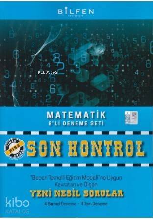 Bilfen Yayınları 8. Sınıf LGS Matematik Son Kontrol 8 li Deneme Seti Bilfen - 1