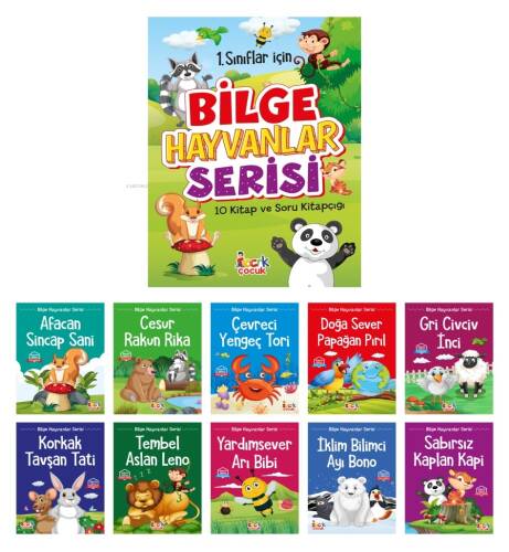 Bilge Hayvanlar Serisi;(10 Kitap+Soru Kitapçığı) - 1