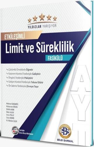 Bilgi Sarmal AYT Limit ve Süreklilik Yıldızlar Yarışıyor Etkileşimli Fasikülü - 1