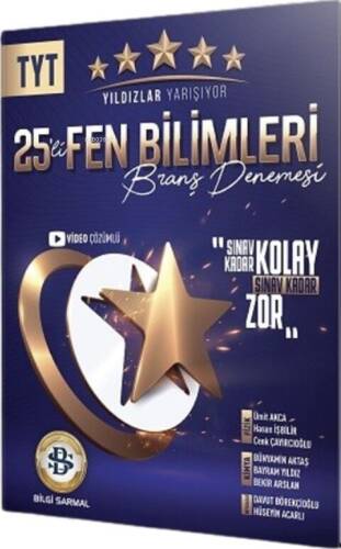 Bilgi Sarmal TYT Fen Bilimleri Yıldızlar Yarışıyor 25 li Branş Denemesi - 1