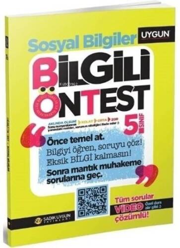 Bilgili Ön Test Sosyal Bilgiler Soru Bankası - 1