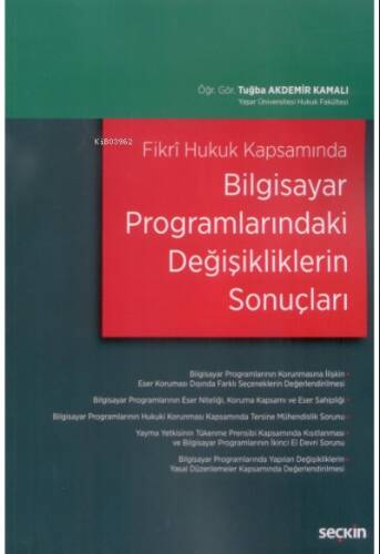 Bilgisayar Programlarındaki Değişikliklerin Sonuçları - 1