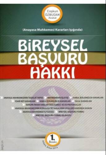 Bireysel Başvuru Hakkı - 1