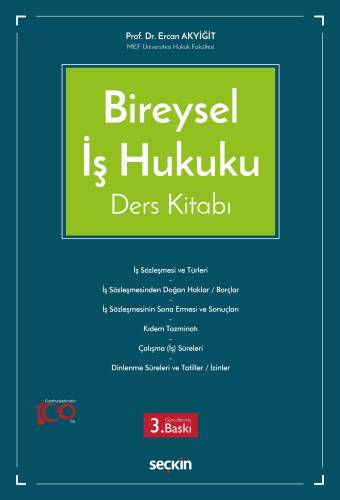 Bireysel İş Hukuku Ders Kitabı - 1