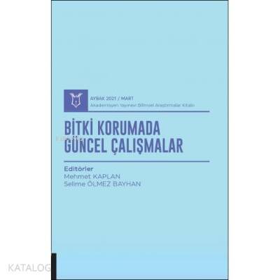 Bitki Korumada Güncel Çalışmalar - 1