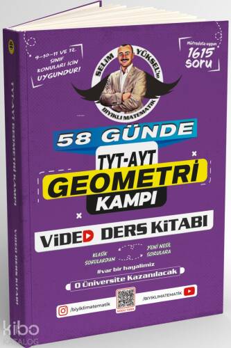 Bıyıklı Matematik 58 Günde TYT AYT Geometri Kampı Video Ders Kitabı - 1