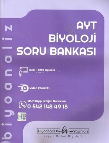 Biyoanaliz Yayınları AYT Biyoloji Soru Bankası - 1