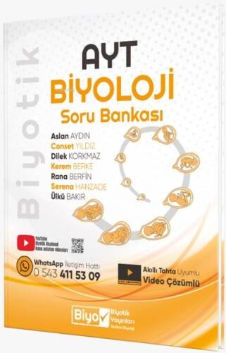 Biyotik Yayınları AYT Biyoloji Soru Bankası - 1