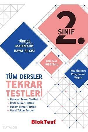 BlokTest Yayınları 2. Sınıf Tüm Dersler Tekrar Testleri BlokTest - 1