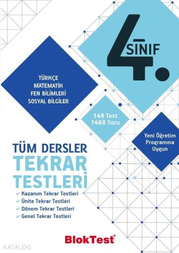 BlokTest Yayınları 4. Sınıf Tüm Dersler Tekrar Testleri BlokTest - 1