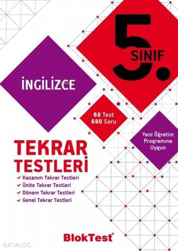 BlokTest Yayınları 5. Sınıf İngilizce Tekrar Testleri BlokTest - 1