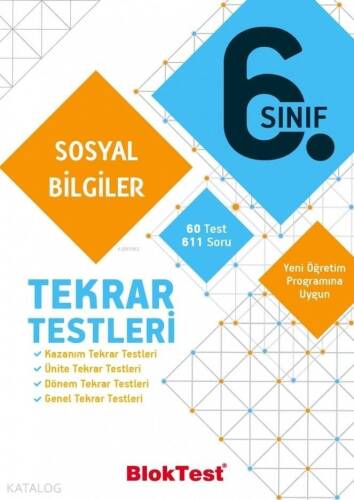 BlokTest Yayınları 6. Sınıf Sosyal Bilgiler Tekrar Testleri BlokTest - 1