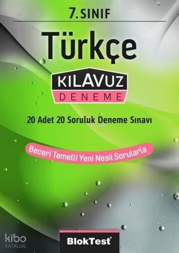 Bloktest Yayınları 7. Sınıf Türkçe Kılavuz Deneme - 1