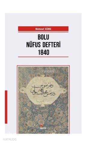 Bolu Nüfus Defteri 1840 - 1