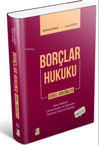 Borçlar Hukuku Genel Hükümler - 1