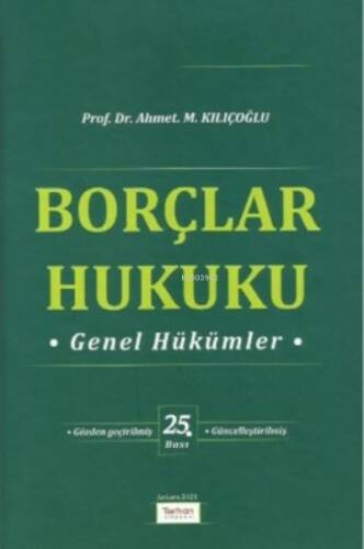 Borçlar Hukuku Genel Hükümler - 1