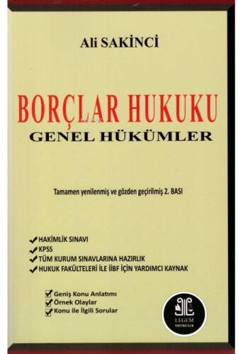 Borçlar Hukuku Genel Hükümler - 1