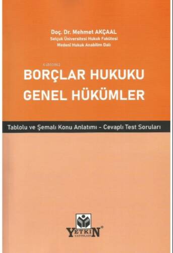 Borçlar Hukuku Genel Hükümler - 1