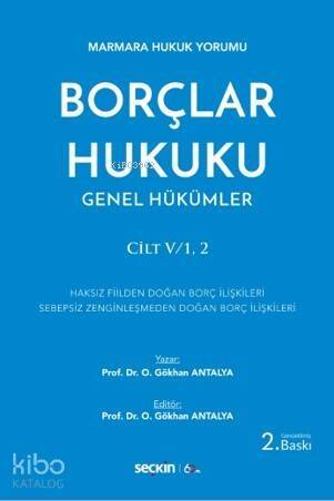 Borçlar Hukuku Genel Hükümler Cilt:V/1, 2 - 1