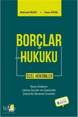 Borçlar Hukuku Özel Hükümler - 1