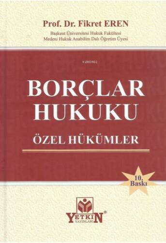 Borçlar Hukuku Özel Hükümler - 1