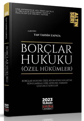 Borçlar Hukuku Özel Hükümler Konu Anlatımı - 1