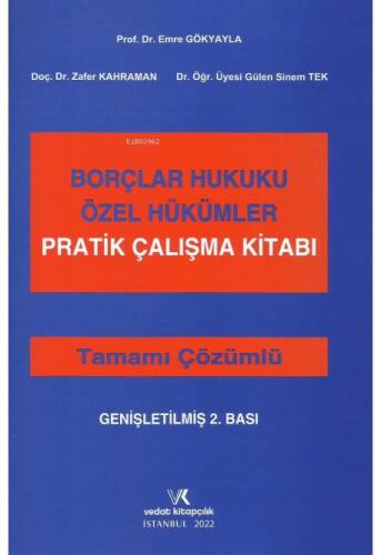 Borçlar Hukuku Özel Hükümler Pratik Çalışma Kitabı - 1