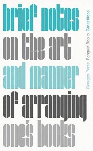 Brief Notes on the Art and Manner of Arranging One's Books - 1