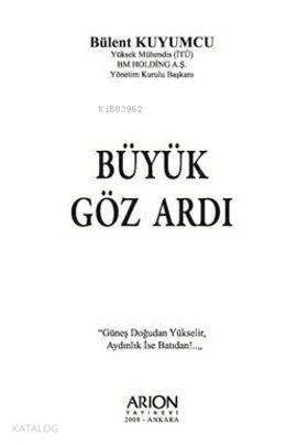 Büyük Göz Ardı - 1