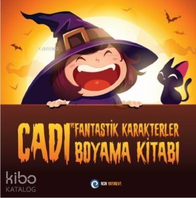 Cadı ve Fantastik Karakterler - Boyama Kitabı - 1