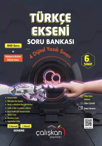 Çalışkan Yayınları Çalışkan 6. Sınıf Türkçe Ekseni Soru Bankası - 1