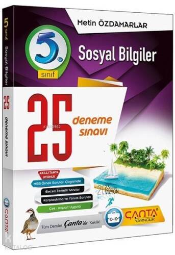 Çanta Yayınları 5. Sınıf Sosyal Bilgiler 25 Deneme Sınavı Çanta - 1