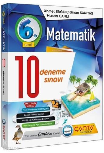 Çanta Yayınları 6. Sınıf Matematik 10 Deneme Sınavı Çanta - 1