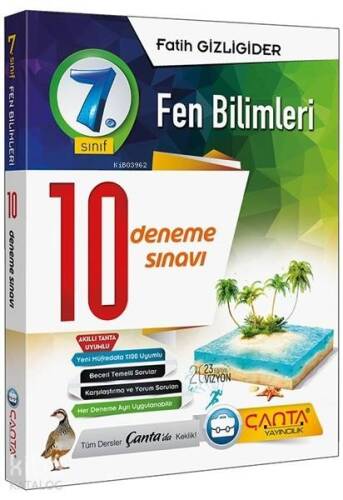 Çanta Yayınları 7. Sınıf Fen Bilimleri 10 Deneme Sınavı Çanta - 1