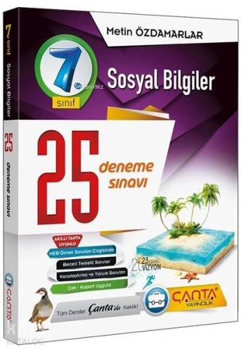 Çanta Yayınları 7. Sınıf Sosyal Bilgiler 25 Deneme Sınavı Çanta - 1