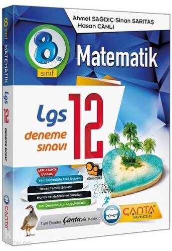 Çanta Yayınları 8. Sınıf LGS Matematik 12 Deneme Sınavı Çanta - 1