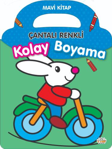 Çantalı Renkli Kolay Boyama - Mavi kitap - 1