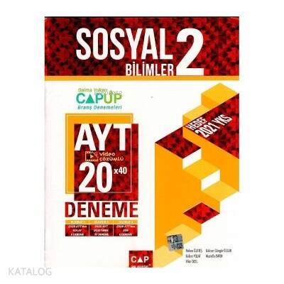 Çap Ayt Up Deneme Edebiyat Sosyal 2 (20*40) - 2021 - 1