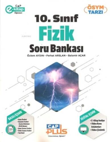 Çap Yayınları 10. Sınıf Fizik Anadolu Plus Soru Bankası - 1