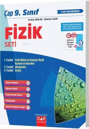 Çap Yayınları 9. Sınıf Anadolu Fizik Seti - 1