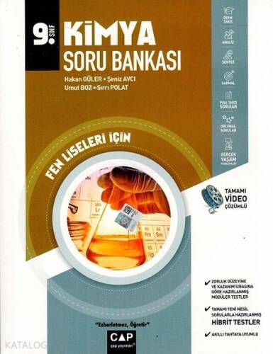 Çap Yayınları 9. Sınıf Fen Lisesi Kimya Soru Bankası Çap - 1