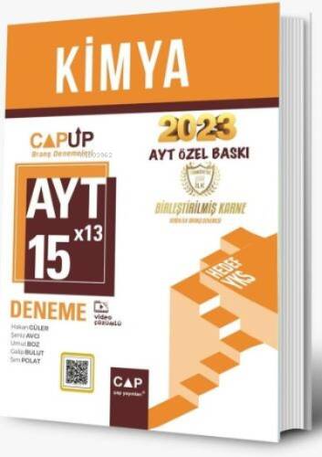 Çap Yayınları AYT Kimya 15X13 Up Deneme 2023 Özel Baskı - 1