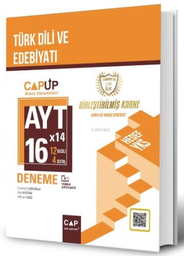 Çap Yayınları AYT Türk Dili ve Edebiyatı 16 X 24 Up Deneme - 1