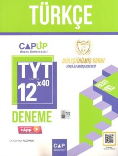 Çap Yayınları TYT Türkçe 12 x 40 Up Deneme - 1