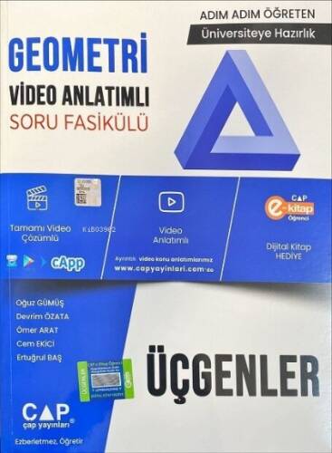 Çap Yayınları Üniversite Hazırlık Geometri Konu Anlatımlı Soru Fasikülü 2023 - 1