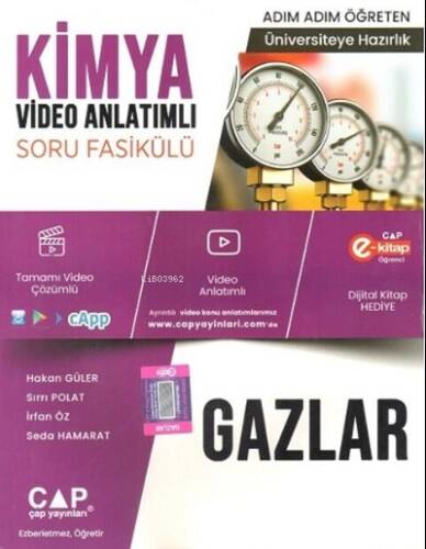 Çap Yayınları Üniversiteye Hazırlık Kimya Gazlar Konu Anlatımlı Soru Bankası - 1