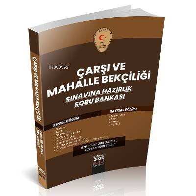 Çarşı ve Mahalle Bekçiliği Soru Bankası - 1