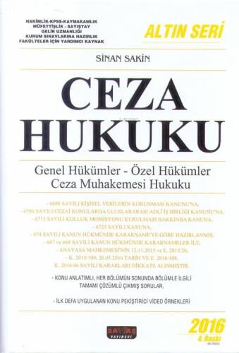 Ceza Hukuku - 1