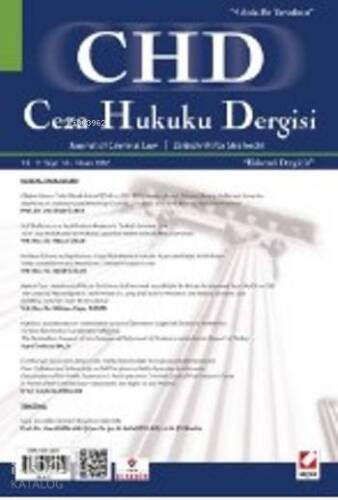 Ceza Hukuku Dergisi Sayı:30 - 1